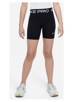 Spodenki dla dużych dzieci (dziewcząt) Dri-FIT 13 cm Nike Pro - Czerń ze sklepu Nike poland w kategorii Spodenki dziewczęce - zdjęcie 178608847