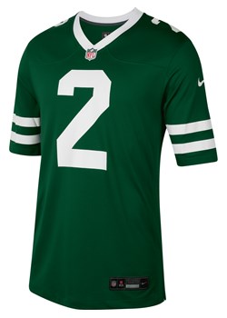 Męska koszulka meczowa do futbolu amerykańskiego Zach Wilson New York Jets Nike NFL - Zieleń ze sklepu Nike poland w kategorii T-shirty męskie - zdjęcie 178608929