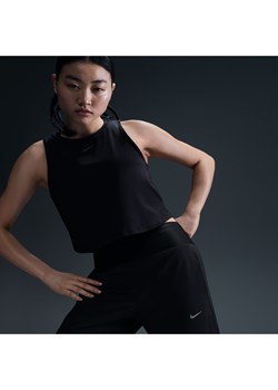 Damska koszulka bez rękawów o skróconym kroju Dri-FIT Nike One Classic - Czerń ze sklepu Nike poland w kategorii Bluzki damskie - zdjęcie 178609009