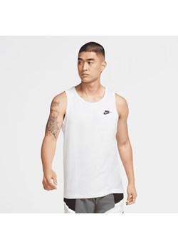 Męska koszulka bez rękawów Nike Sportswear Club - Biel ze sklepu Nike poland w kategorii T-shirty męskie - zdjęcie 178609028