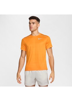 Męska koszulka z krótkim rękawem do biegania Nike Miler - Żółty ze sklepu Nike poland w kategorii T-shirty męskie - zdjęcie 178609579