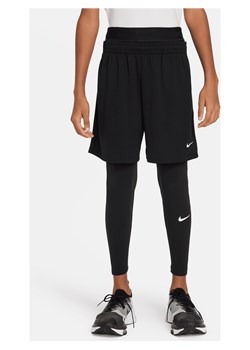 Legginsy dla dużych dzieci (chłopców) Nike Pro Dri-FIT - Czerń ze sklepu Nike poland w kategorii Spodnie chłopięce - zdjęcie 178610058