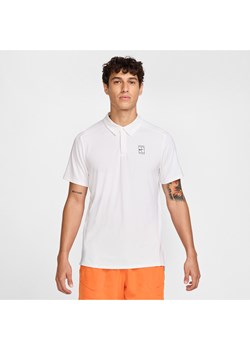 Męska koszulka polo do tenisa Dri-FIT NikeCourt Advantage - Biel ze sklepu Nike poland w kategorii T-shirty męskie - zdjęcie 178610127