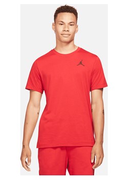 Męski T-shirt z krótkim rękawem Jordan Jumpman - Czerwony ze sklepu Nike poland w kategorii T-shirty męskie - zdjęcie 178610157