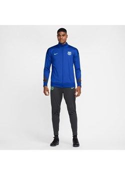 Męski dzianinowy dres piłkarski Nike Dri-FIT FC Barcelona Strike (wersja trzecia) - Niebieski ze sklepu Nike poland w kategorii Bluzy męskie - zdjęcie 178610166