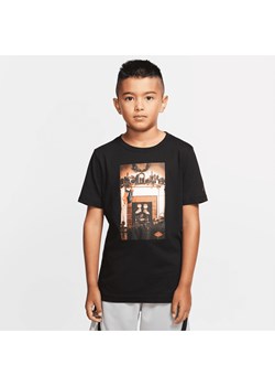 T-shirt z krótkim rękawem dla dużych dzieci (chłopców) Air Jordan - Czerń ze sklepu Nike poland w kategorii T-shirty chłopięce - zdjęcie 178610418