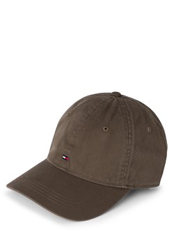 Tommy Hilfiger Męska czapka z daszkiem - Flag Soft 6 Panel Cap Mężczyźni Bawełna oliwkowy jednolity ze sklepu vangraaf w kategorii Czapki z daszkiem męskie - zdjęcie 178615086