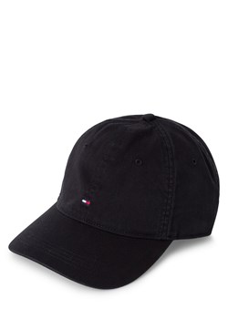 Tommy Hilfiger Męska czapka z daszkiem - Flag Soft 6 Panel Cap Mężczyźni Bawełna czarny jednolity ze sklepu vangraaf w kategorii Czapki z daszkiem męskie - zdjęcie 178615088