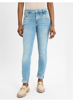 MOS MOSH Dżinsy slim fit - MMNaomi Kobiety bielony jednolity ze sklepu vangraaf w kategorii Jeansy damskie - zdjęcie 178615089