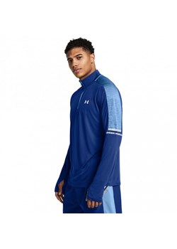 Męski longsleeve treningowy Under Armour UA Tech Utility 1/4 Zip - niebieski ze sklepu Sportstylestory.com w kategorii T-shirty męskie - zdjęcie 178622296