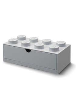 LEGO Pojemnik &quot;Brick 8&quot; w kolorze szarym z szufladami - 32 x 16 x 12 cm ze sklepu Limango Polska w kategorii Pojemniki kuchenne - zdjęcie 178622467