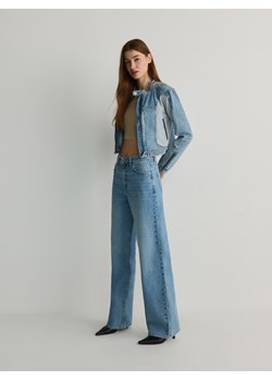 Reserved - Jeansy wide leg - niebieski ze sklepu Reserved w kategorii Jeansy damskie - zdjęcie 178624229