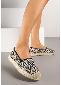 Czarne Espadryle z Ozdobną Plecionką Nimilithae ze sklepu born2be.pl w kategorii Espadryle damskie - zdjęcie 178624476