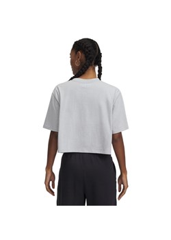 Damski t-shirt crop-top Under Armour UA Rival SS - szary ze sklepu Sportstylestory.com w kategorii Bluzki damskie - zdjęcie 178625448