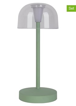 näve Lampy stołowe LED (2 szt.) &quot;Gomba&quot; w kolorze miętowym - KEE F (A do G) ze sklepu Limango Polska w kategorii Oświetlenie - zdjęcie 178626665