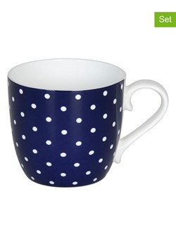 Könitz Kubki jumbo (2 szt.) &quot;Little Dots&quot; w kolorze granatowym - 425 ml ze sklepu Limango Polska w kategorii Kubki - zdjęcie 178626759
