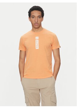 Alpha Industries T-Shirt 146509 Pomarańczowy Regular Fit ze sklepu MODIVO w kategorii T-shirty męskie - zdjęcie 178627578