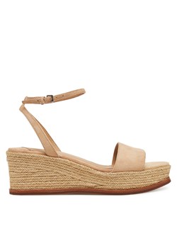 Espadryle LAUREN RALPH LAUREN Leona 802920421010 Beżowy ze sklepu eobuwie.pl w kategorii Espadryle damskie - zdjęcie 178632688