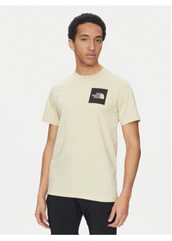 The North Face T-Shirt Fine NF0A8A6M Beżowy Regular Fit ze sklepu MODIVO w kategorii T-shirty męskie - zdjęcie 178634629