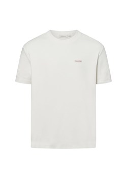 Calvin Klein Jeans Koszulka męska Mężczyźni Bawełna biały jednolity ze sklepu vangraaf w kategorii T-shirty męskie - zdjęcie 178635447