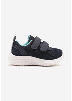 Granatowo-Niebieskie Buty Sportowe Sneakersy z Siateczki Zapinane na Rzepy Karival ze sklepu born2be.pl w kategorii Buty sportowe dziecięce - zdjęcie 178635809