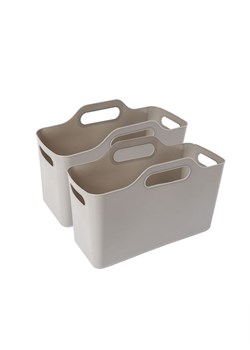 Sinsay - Kosz do przechowywania 2 pack - szary ze sklepu Sinsay w kategorii Kosze i koszyki - zdjęcie 178637125