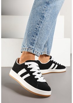 Czarne Sneakersy z Dwoma Paskami Galtewi ze sklepu born2be.pl w kategorii Buty sportowe damskie - zdjęcie 178638737