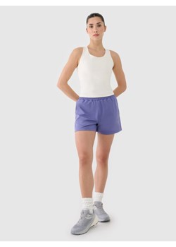 Damskie spodenki treningowe 4F 4FRSS25TFSHF0874 - niebieskie ze sklepu Sportstylestory.com w kategorii Szorty - zdjęcie 178639178