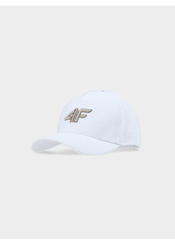 Dziecięca czapka z daszkiem 4F 4FJWSS25ACABU388 - biała ze sklepu Sportstylestory.com w kategorii Czapki dziecięce - zdjęcie 178639208