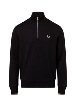 Fred Perry Męska bluza nierozpinana Mężczyźni Bawełna granatowy jednolity ze sklepu vangraaf w kategorii Bluzy męskie - zdjęcie 178641458