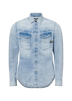 G-Star RAW Męska koszula dżinsowa Mężczyźni Slim Fit Bawełna bielony jednolity ze sklepu vangraaf w kategorii Koszule męskie - zdjęcie 178641465