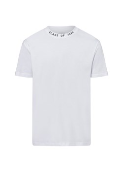 Finshley & Harding London Koszulka męska Mężczyźni Bawełna biały jednolity ze sklepu vangraaf w kategorii T-shirty męskie - zdjęcie 178641479