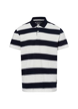 Marc O'Polo Męska koszulka polo Mężczyźni Bawełna biały w paski ze sklepu vangraaf w kategorii T-shirty męskie - zdjęcie 178641485