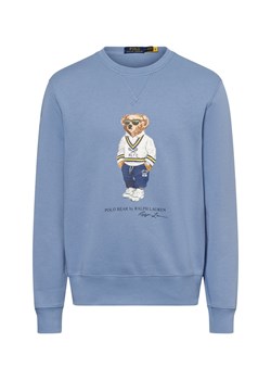 Polo Ralph Lauren Bluza męska Mężczyźni Bawełna niebieski jednolity ze sklepu vangraaf w kategorii Bluzy męskie - zdjęcie 178641488