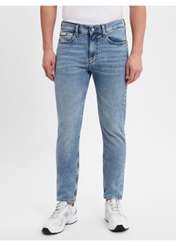 Calvin Klein Jeans Dżinsy slim Mężczyźni Bawełna light stone jednolity ze sklepu vangraaf w kategorii Jeansy męskie - zdjęcie 178641498