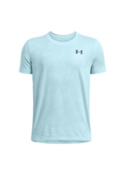 Chłopięca koszulka treningowa Under Armour UA Tech Vent Jacquard Short Sleeve - niebieska ze sklepu Sportstylestory.com w kategorii T-shirty chłopięce - zdjęcie 178643097