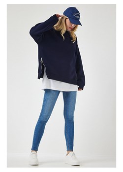 Happiness Istanbul Bluza w kolorze granatowym ze sklepu Limango Polska w kategorii Bluzy damskie - zdjęcie 178646048