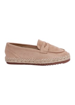 Espadryle Damskie Z Jutową Plecionką Na Płaskiej Podeszwie Beżowe beżowy ze sklepu ButyModne.pl w kategorii Espadryle damskie - zdjęcie 178648299