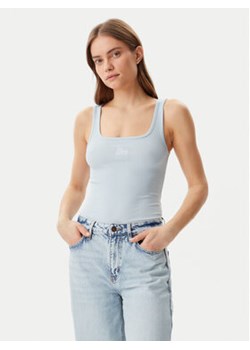 Guess Jeans Top W5GP26 KA0H1 Niebieski Regular Fit ze sklepu MODIVO w kategorii Bluzki damskie - zdjęcie 178650698