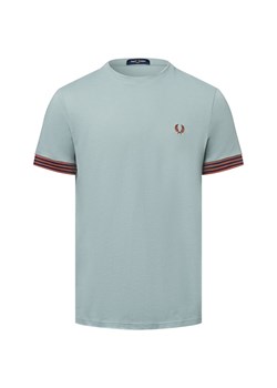 Fred Perry Koszulka męska Mężczyźni Bawełna seledynowy jednolity ze sklepu vangraaf w kategorii T-shirty męskie - zdjęcie 178651388