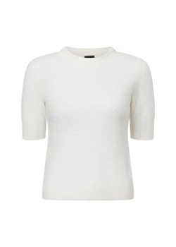 BOSS Damski sweter z dzianiny - Fusionana Kobiety Wełna écru jednolity ze sklepu vangraaf w kategorii Swetry damskie - zdjęcie 178651396