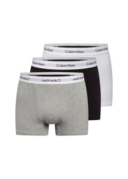 Calvin Klein Męskie kąpielówki w 3-paku Mężczyźni Bawełna jasny szary jednolity ze sklepu vangraaf w kategorii Majtki męskie - zdjęcie 178651408