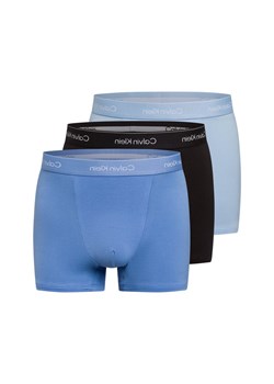 Calvin Klein Męskie kąpielówki w 3-paku Mężczyźni Bawełna jasnoniebieski jednolity ze sklepu vangraaf w kategorii Majtki męskie - zdjęcie 178651409