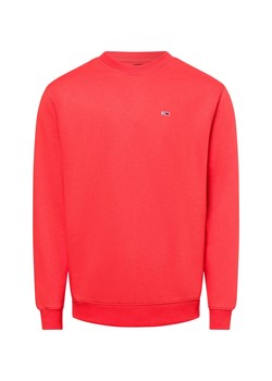 Tommy Jeans Bluza męska Mężczyźni koralowy jednolity ze sklepu vangraaf w kategorii Bluzy męskie - zdjęcie 178651418