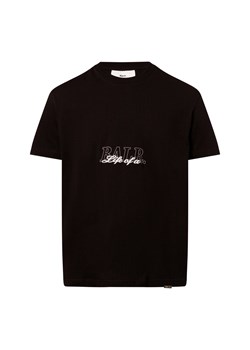 BALR. Koszulka męska - Script Mężczyźni Bawełna czarny jednolity ze sklepu vangraaf w kategorii T-shirty męskie - zdjęcie 178651466