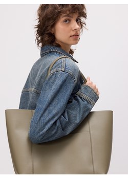 Reserved - Torebka shopper - ciemnozielony ze sklepu Reserved w kategorii Torebki damskie - zdjęcie 178652596