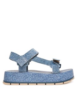 Sandały Melissa Melissa Flowing Platform Denim Ad M 36132 Niebieski ze sklepu eobuwie.pl w kategorii Sandały damskie - zdjęcie 178653335