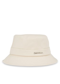 Kapelusz Calvin Klein Back Tie Bucket K60K613161 Écru ze sklepu eobuwie.pl w kategorii Kapelusze damskie - zdjęcie 178653357