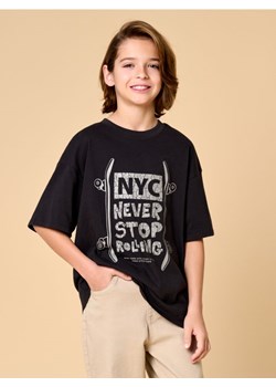Sinsay - Koszulka z nadrukiem - szary ze sklepu Sinsay w kategorii T-shirty chłopięce - zdjęcie 178654387