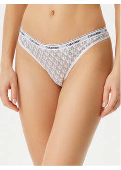 Calvin Klein Underwear Stringi 000QD5043E Écru ze sklepu MODIVO w kategorii Majtki damskie - zdjęcie 178655146